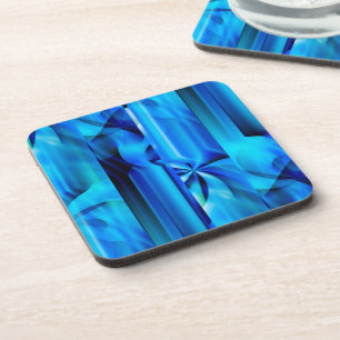 Porta-copo Design gráfico sem emenda - preto azul mim