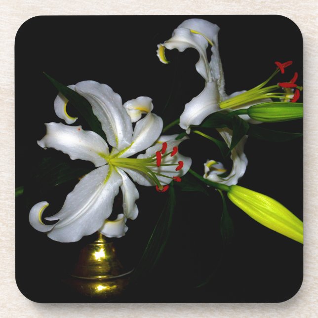 Porta-copo Design irlandês e Design de flores (Frente)