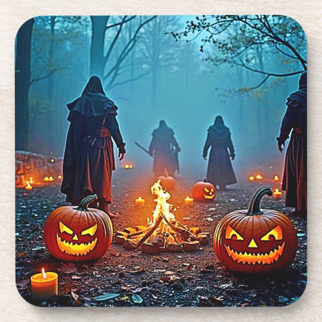 Porta-copo Design Ritual de Spooky Halloween (Frente)