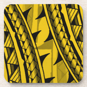 Porta-copo Design/tatuagem tribais polinésios tradicionais