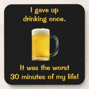 Porta-copo Desisti Do Bebendo Uma Vez
