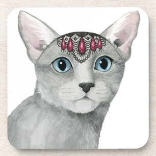 Porta-copo Desligar Cat Bejeweled