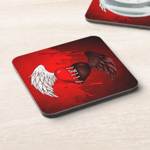 Porta-copo Dessous-de-verre Mi-ange mi-démon