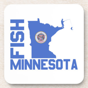 Porta-copo Destaque do Estado de Fish Minnesota