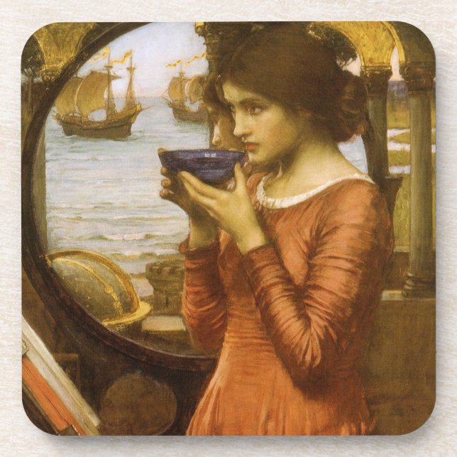 Porta-copo Destino de John William Waterhouse (Frente)