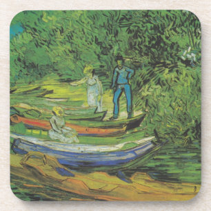 Porta-copo Destino do lago boat da natureza de Van Gogh