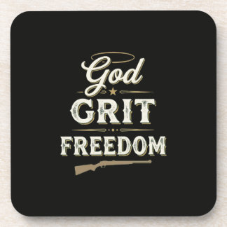 Porta-copo Deus Grit e Liberdade Design Tático Ocidental Fé