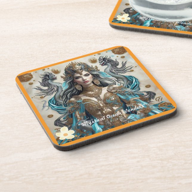 Porta-copo "Deusa Mítica do Mar" (Left Side)
