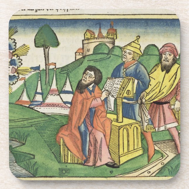 Porta-copo Deuteronomy: Frontispiece em que o deus faz o L (Frente)