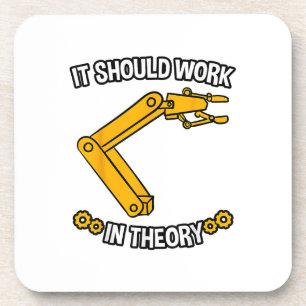 Porta-copo Deve Funcionar No Engenheiro De Robótica De Tshirt