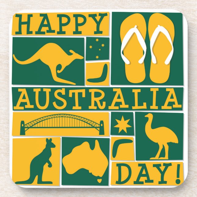 Porta-copo Dia da Austrália (Frente)