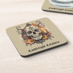 Porta-copo Dia das Bruxas,Padrão de Caveira, Calavera à Luz d