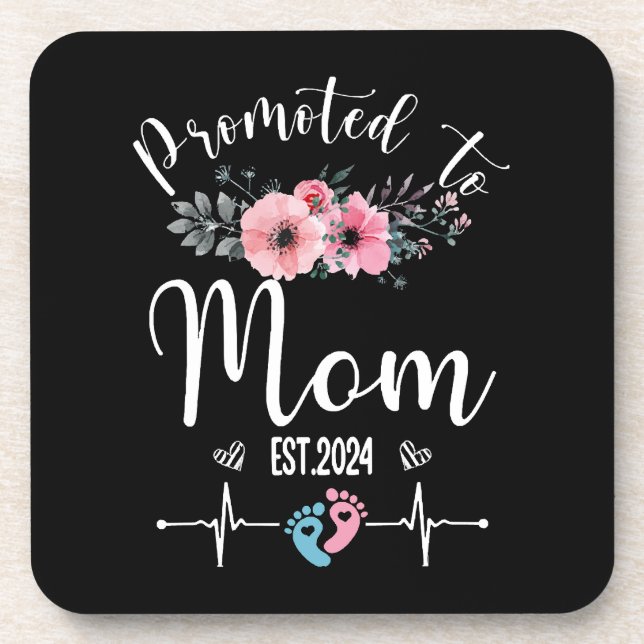 Porta-copo Dia das Mães Engraçado com Florais 2024 (Frente)