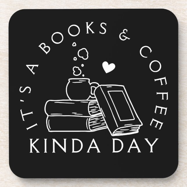 Porta-copo Dia de Livros e Café (Frente)