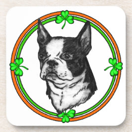 Porta-copo Dia de São Patrício de Boston Terrier