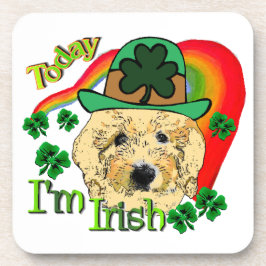 Porta-copo Dia de São Patrício de Goldendoodle