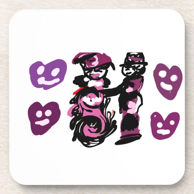 Porta-copo dia dos namorados amor roxo  (Frente)