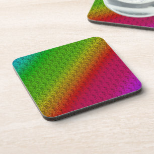 Porta-copo Diag Gradient Floral Verde