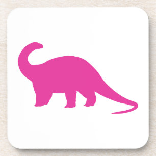 Porta-copo Dinossauro Rosa