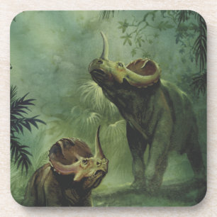 Porta-copo Dinossauros Vintage, Centrosaurus na Selva
