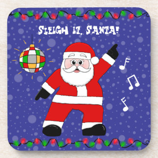 Porta-copo Disco Papai Noel