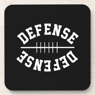 Porta-copo Diversão Futebol DEFESA Texto em Preto Moderno Pro