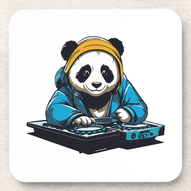 Porta-copo DJ Kawaii Panda (Frente)
