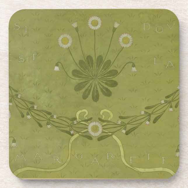 Porta-copo Do "design do papel de parede de Margarete La", (Frente)