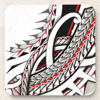 Porta-copo do spearhead tribal do tatau do polytat símbolos