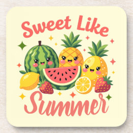 Porta-copo Doce Fruta Kawaii Fofa Como Melancia de Verão