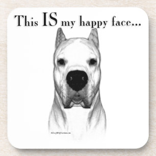 Porta-copo Dogo Argentino Happy Face