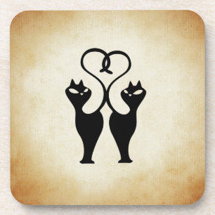 Porta-copo Dois Gatos Silhouette