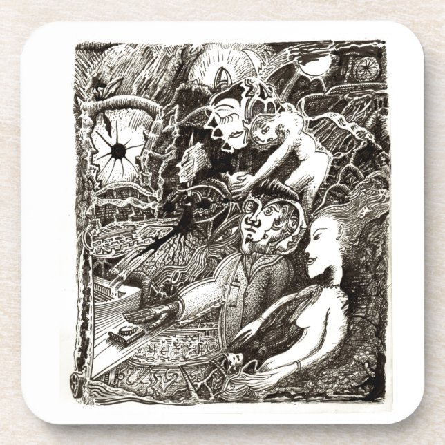 Porta-copo Dois mundos (Frente)