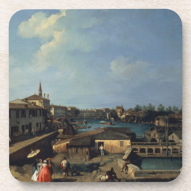 Porta-copo Dolo no Brenta (óleo em canvas) (Frente)