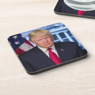 Porta-copo Donald Trump Retrato Presidencial Oficial