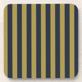 Porta-copo Dourado Elegante e Marinho - faixas verticais azui