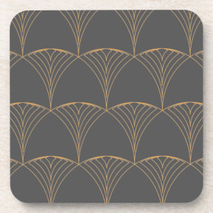 Porta-copo Dourado, elegante e simples padrão tradicional lux