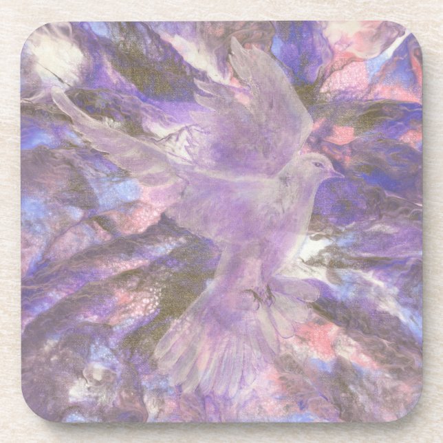 Porta-copo Dove of Peace coaster set of six (Frente)