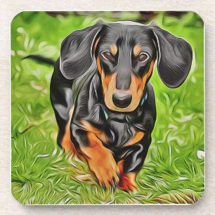 Porta-copo Doxie Dog Vive Rindo Com O Posto De Aniversário Do