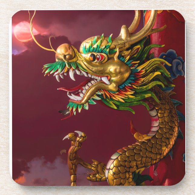 Porta-copo dragão chinês (Frente)