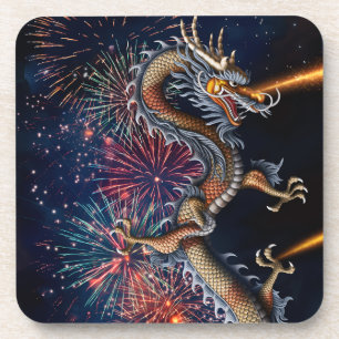 Porta-copo Dragão Chinês