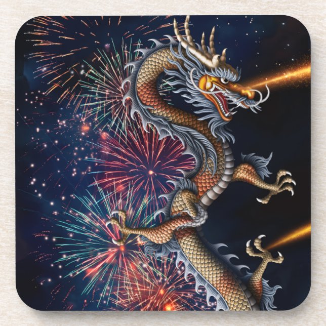 Porta-copo Dragão Chinês (Frente)