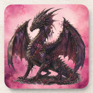 Porta-copo Dragão Flor Dragão de Fantasia Botânica