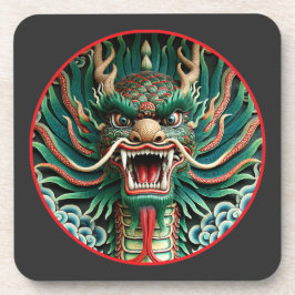 Porta-copo Dragão japonês e tradições xibudistas