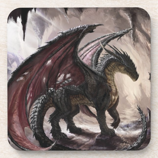 Porta-copo Dragão Na Caverna (Frente)