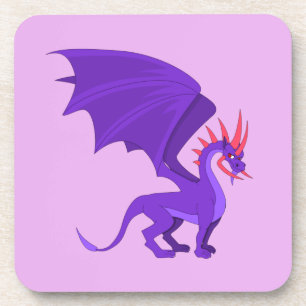 Porta-copo Dragão roxo