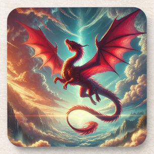 Porta-copo Dragão Vermelho