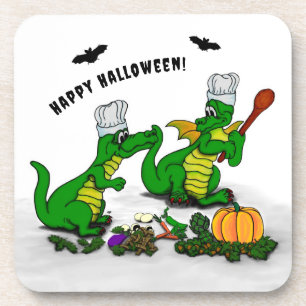Porta-copo Dragões - Feliz Halloween! Hoje eu cozinho