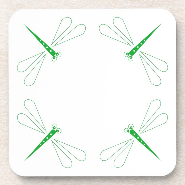 Porta-copo Dragonfly - Duro branco portas copos plásticas - c (Frente)