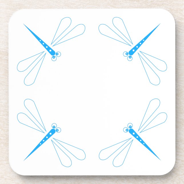 Porta-copo Dragonfly - Duro branco portas copos plásticas - c (Frente)
